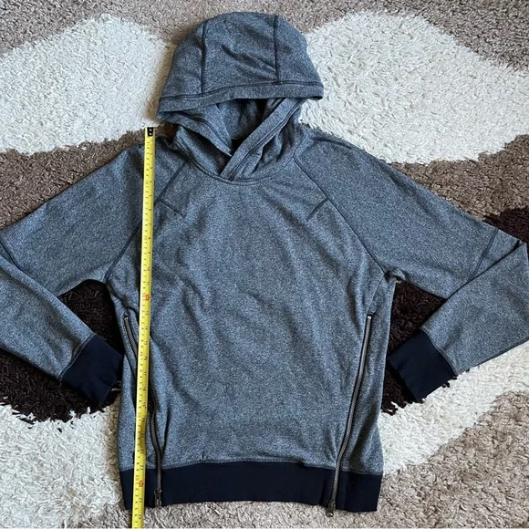 Lululemon Om & Roam Pullover Sz 4 In Heathered Speckled Black / Black - Picture 8 of 11